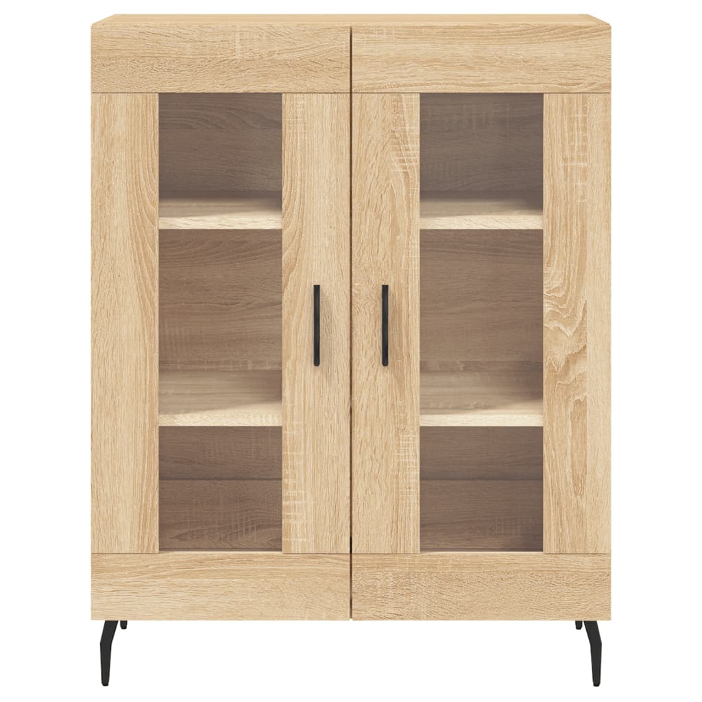 Skříň Highboard Dub Sonoma 69,5 X 34 X 180 Cm Kompozitní Dřevo