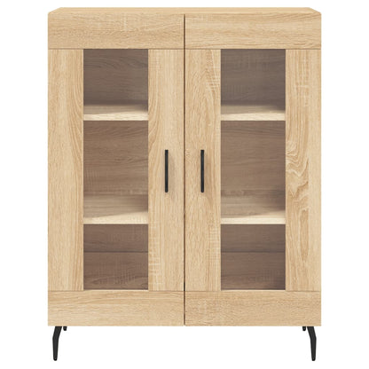 Skříň Highboard Dub Sonoma 69,5 X 34 X 180 Cm Kompozitní Dřevo