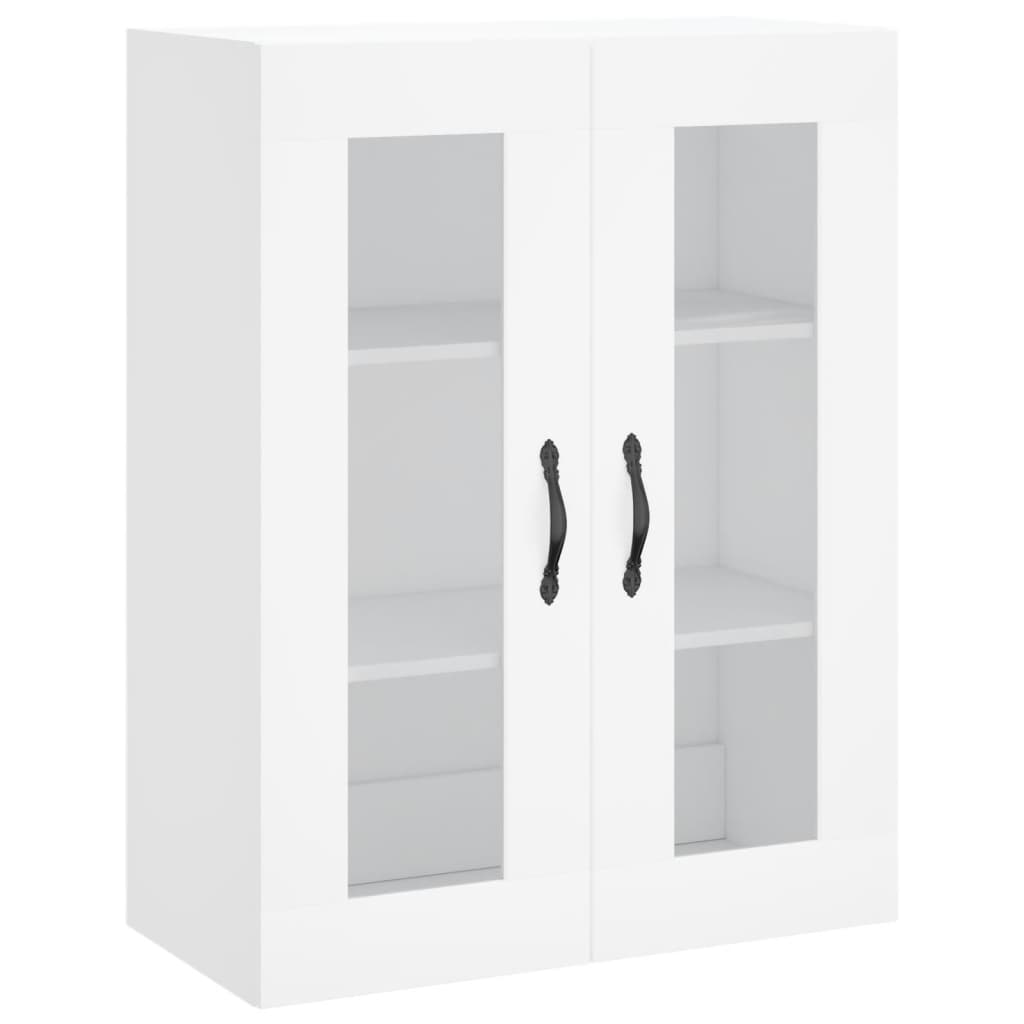Skříň Highboard Bílá 69,5 X 34 X 180 Cm Kompozitní Dřevo