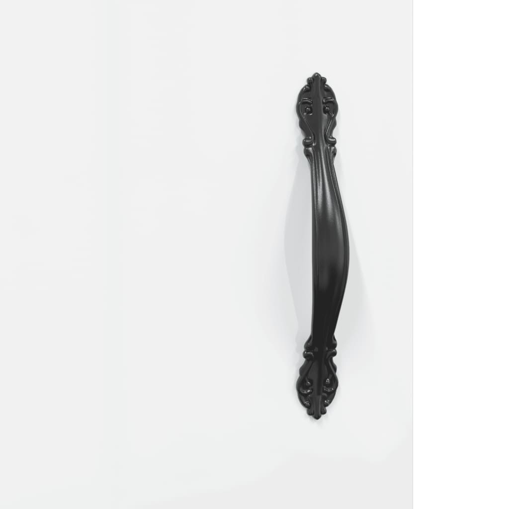 Skříň Highboard Lesklá Bílá 69,5 X 34 X 180 Cm Kompozitní Dřevo