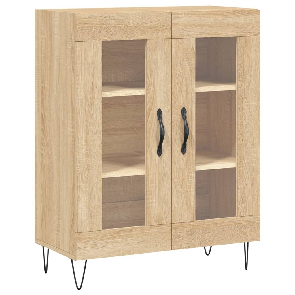 Skříň Highboard Dub Sonoma 69,5 X 34 X 180 Cm Kompozitní Dřevo
