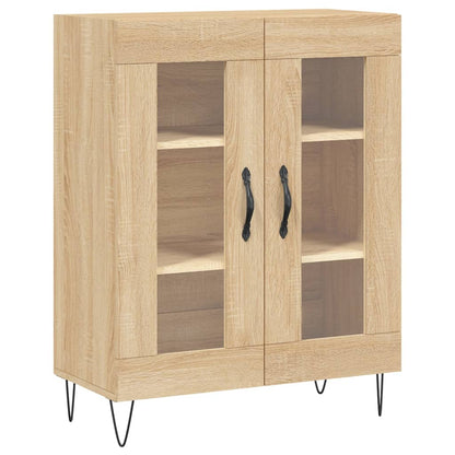 Skříň Highboard Dub Sonoma 69,5 X 34 X 180 Cm Kompozitní Dřevo