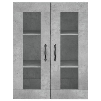 Skříň Highboard Betonově Šedá 69,5X34X180 Cm Kompozitní Dřevo