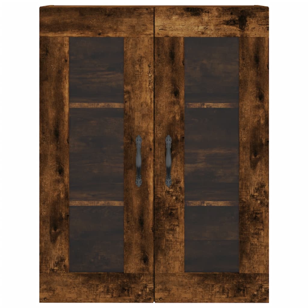 Skříň Highboard Kouřový Dub 69,5 X 34 X 180 Cm Kompozitní Dřevo