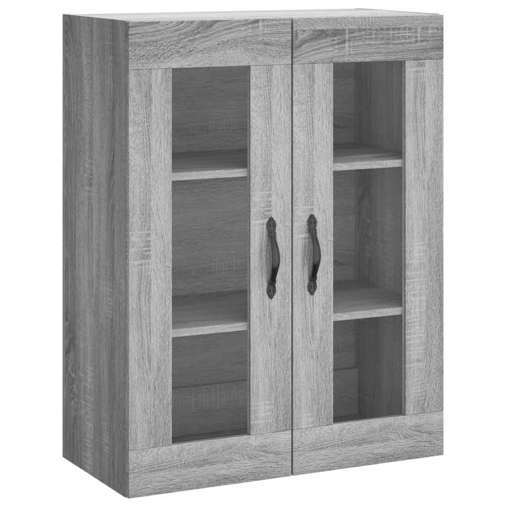 Skříň Highboard Šedá Sonoma 69,5 X 34 X 180 Cm Kompozitní Dřevo