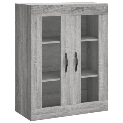 Skříň Highboard Šedá Sonoma 69,5 X 34 X 180 Cm Kompozitní Dřevo