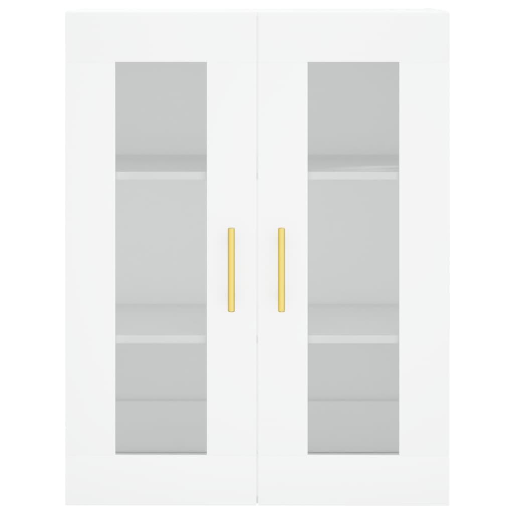 Skříň Highboard Bílá 69,5 X 34 X 180 Cm Kompozitní Dřevo