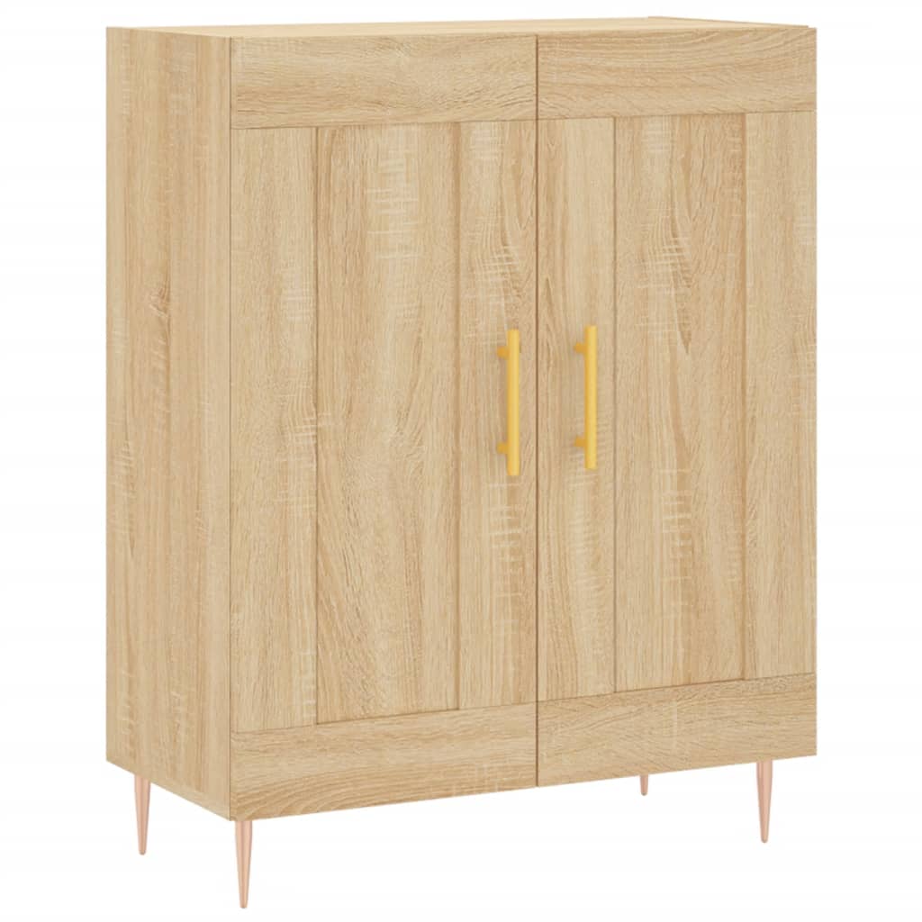 Skříň Highboard Dub Sonoma 69,5 X 34 X 180 Cm Kompozitní Dřevo