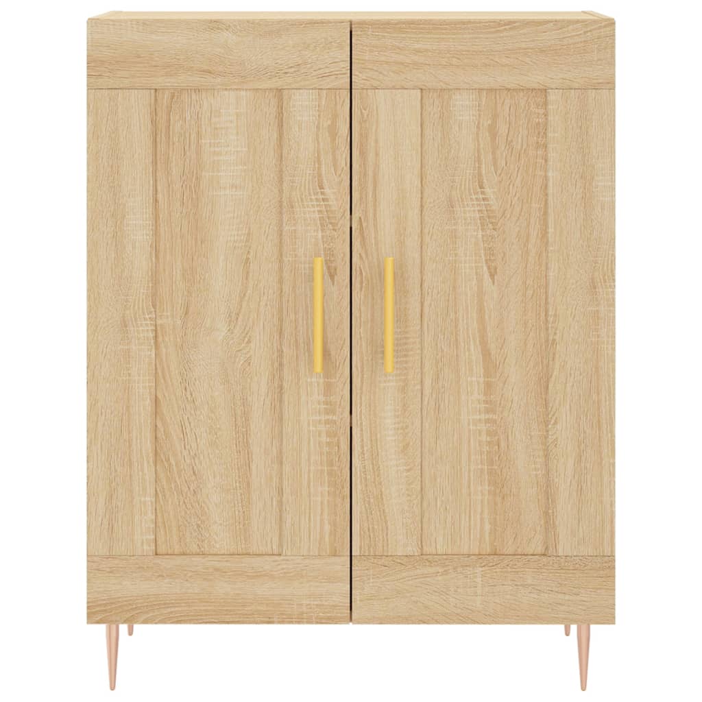 Skříň Highboard Dub Sonoma 69,5 X 34 X 180 Cm Kompozitní Dřevo