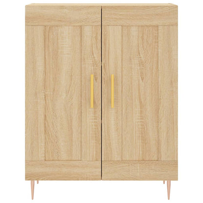 Skříň Highboard Dub Sonoma 69,5 X 34 X 180 Cm Kompozitní Dřevo