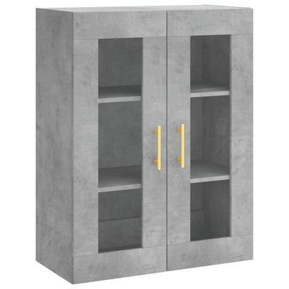 Skříň Highboard Betonově Šedá 69,5X34X180 Cm Kompozitní Dřevo