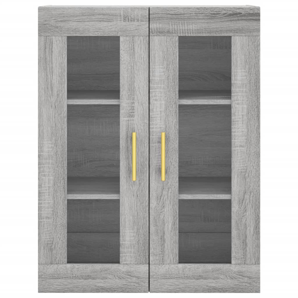 Skříň Highboard Šedá Sonoma 69,5 X 34 X 180 Cm Kompozitní Dřevo