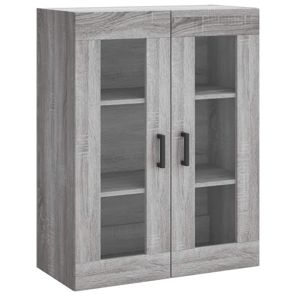 Skříň Highboard Šedá Sonoma 69,5 X 34 X 180 Cm Kompozitní Dřevo