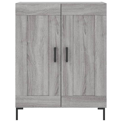 Skříň Highboard Šedá Sonoma 69,5 X 34 X 180 Cm Kompozitní Dřevo