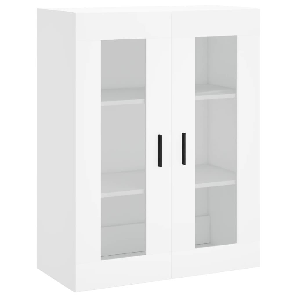 Skříň Highboard Bílá 69,5 X 34 X 180 Cm Kompozitní Dřevo