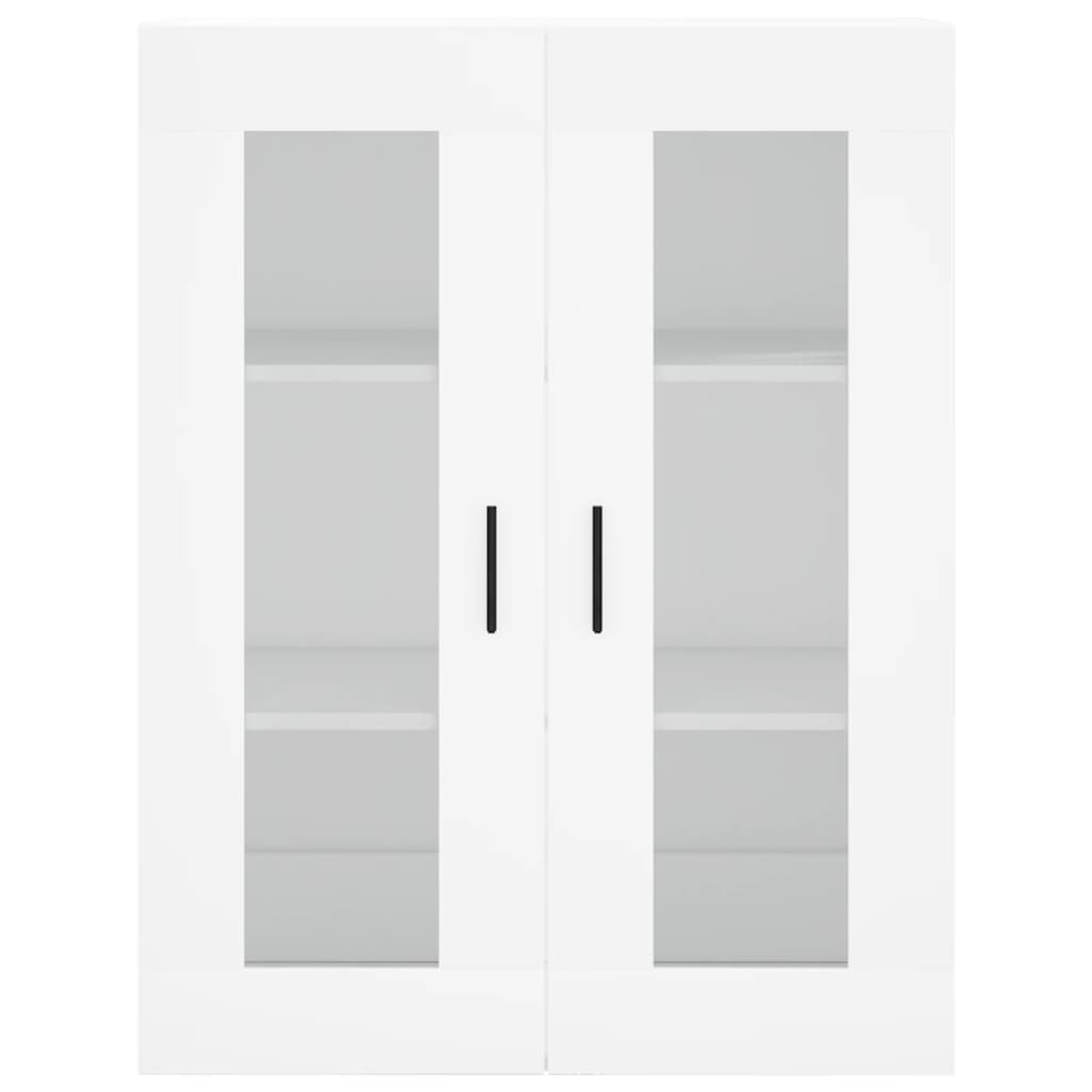 Skříň Highboard Bílá 69,5 X 34 X 180 Cm Kompozitní Dřevo