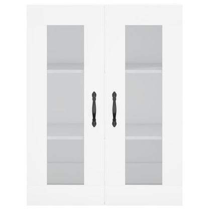 Skříň Highboard Bílá 69,5 X 34 X 180 Cm Kompozitní Dřevo
