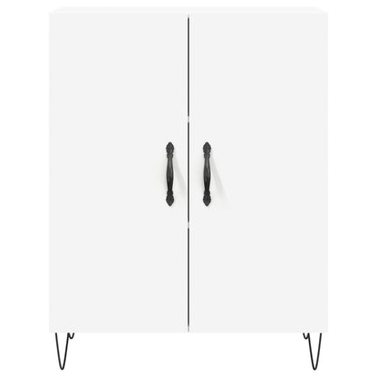 Skříň Highboard Bílá 69,5 X 34 X 180 Cm Kompozitní Dřevo