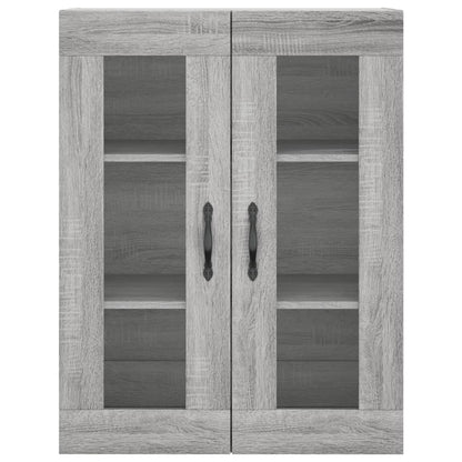 Skříň Highboard Šedá Sonoma 69,5 X 34 X 180 Cm Kompozitní Dřevo