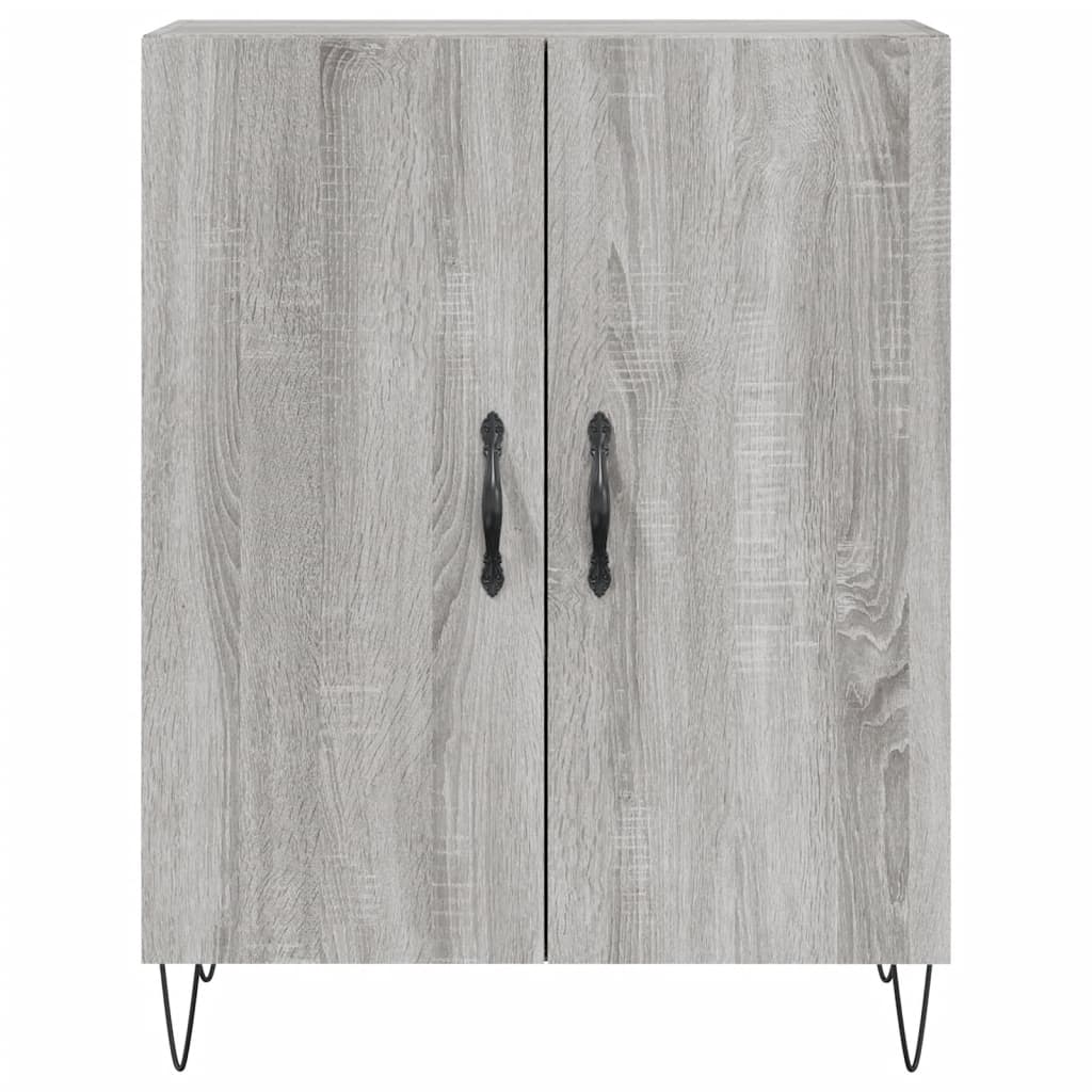 Skříň Highboard Šedá Sonoma 69,5 X 34 X 180 Cm Kompozitní Dřevo