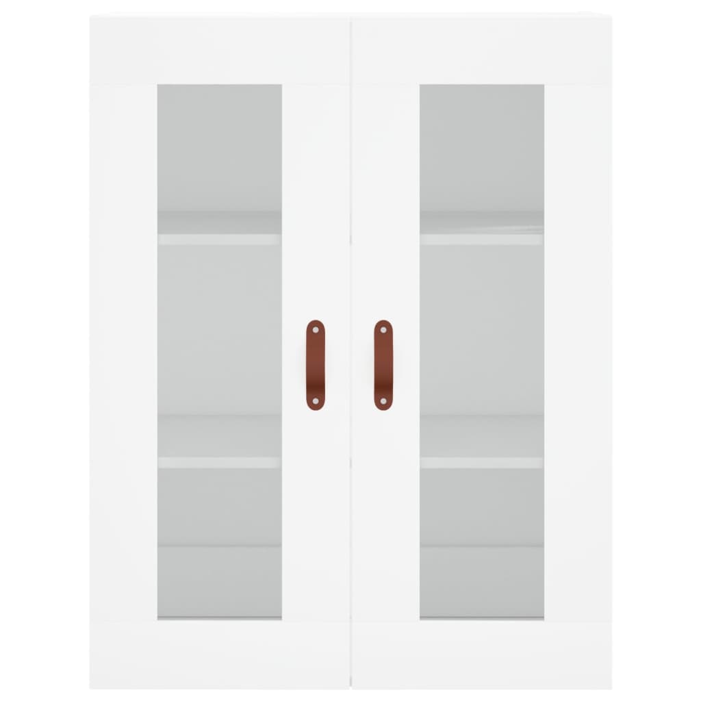 Skříň Highboard Bílá 69,5 X 34 X 180 Cm Kompozitní Dřevo