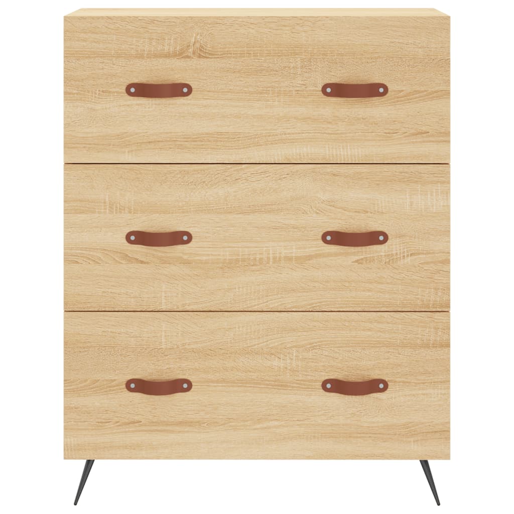 Skříň Highboard Dub Sonoma 69,5 X 34 X 180 Cm Kompozitní Dřevo