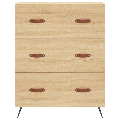 Skříň Highboard Dub Sonoma 69,5 X 34 X 180 Cm Kompozitní Dřevo