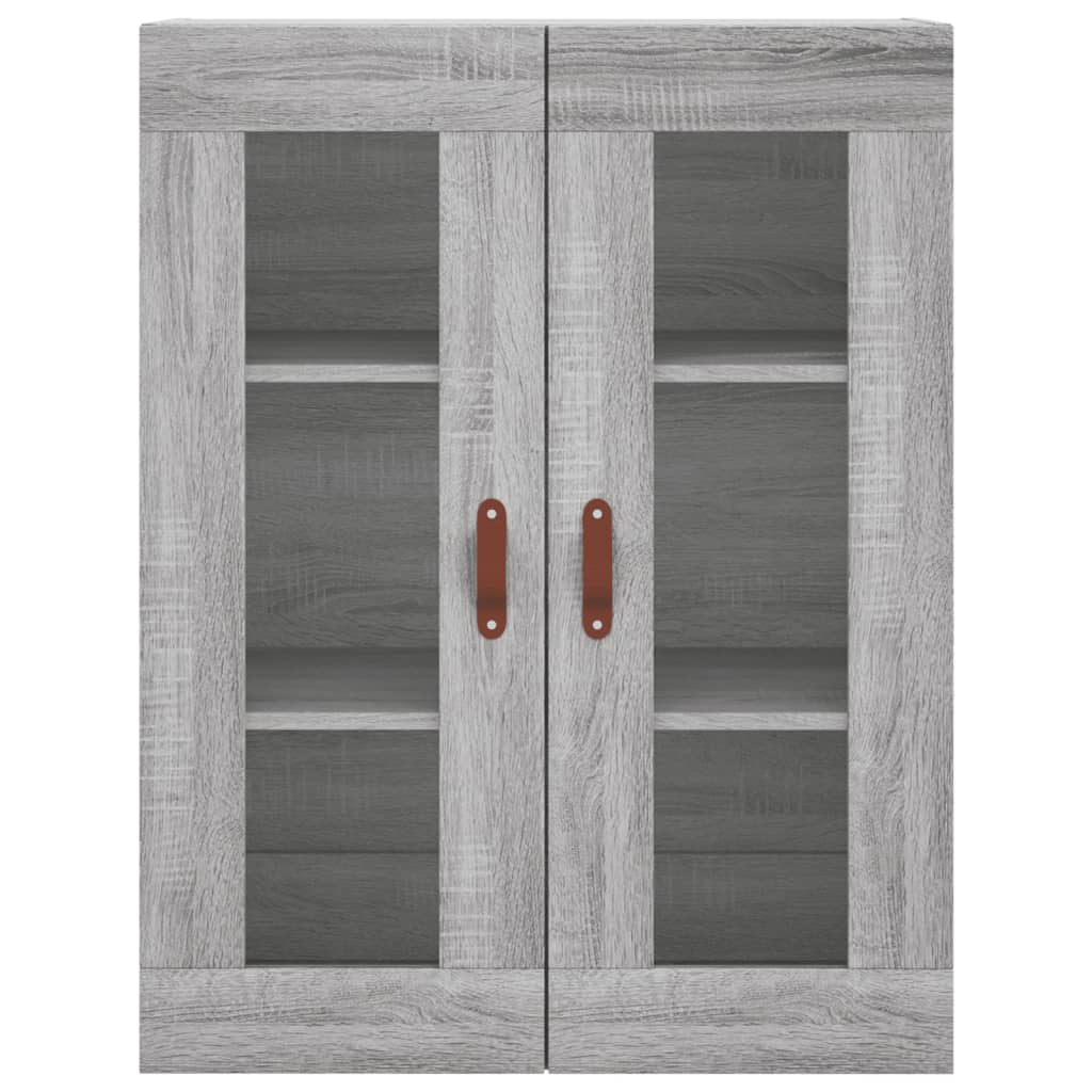 Skříň Highboard Šedá Sonoma 69,5 X 34 X 180 Cm Kompozitní Dřevo