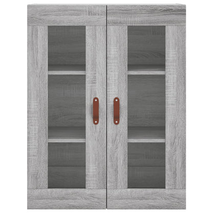 Skříň Highboard Šedá Sonoma 69,5 X 34 X 180 Cm Kompozitní Dřevo