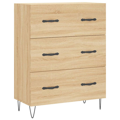 Skříň Highboard Dub Sonoma 69,5 X 34 X 180 Cm Kompozitní Dřevo