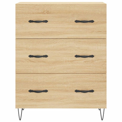 Skříň Highboard Dub Sonoma 69,5 X 34 X 180 Cm Kompozitní Dřevo