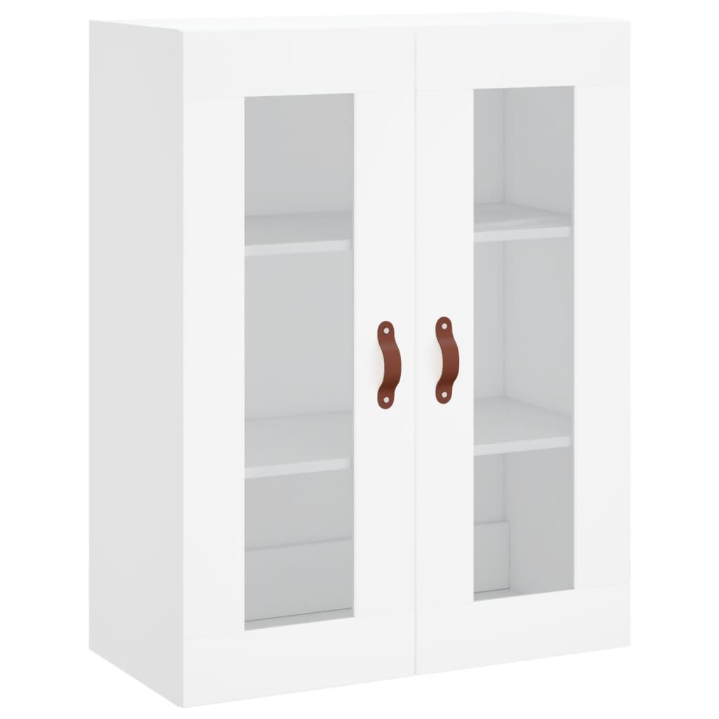 Skříň Highboard Bílá 69,5 X 34 X 180 Cm Kompozitní Dřevo