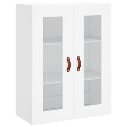 Skříň Highboard Bílá 69,5 X 34 X 180 Cm Kompozitní Dřevo