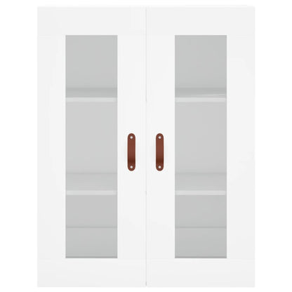 Skříň Highboard Bílá 69,5 X 34 X 180 Cm Kompozitní Dřevo