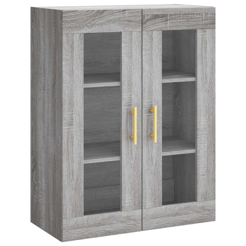 Skříň Highboard Šedá Sonoma 69,5 X 34 X 180 Cm Kompozitní Dřevo