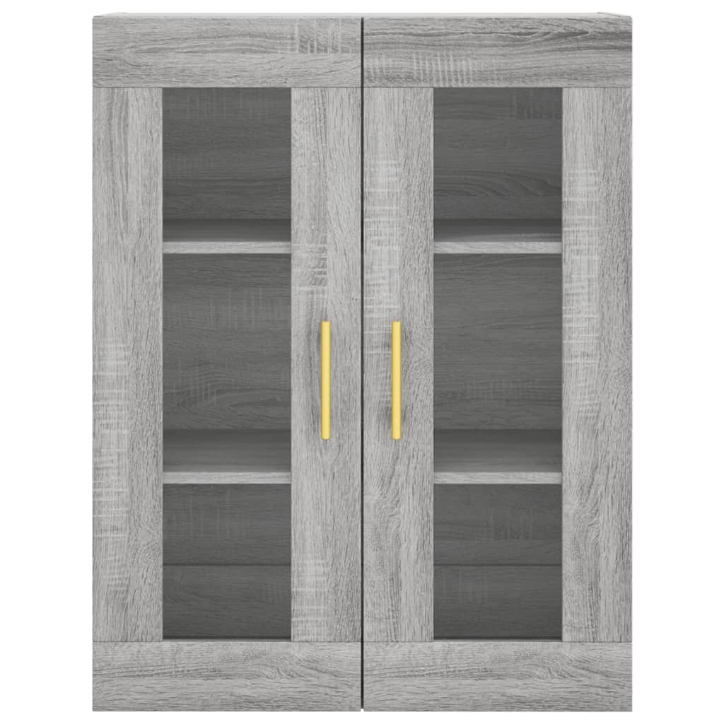 Skříň Highboard Šedá Sonoma 69,5 X 34 X 180 Cm Kompozitní Dřevo