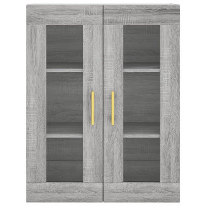 Skříň Highboard Šedá Sonoma 69,5 X 34 X 180 Cm Kompozitní Dřevo