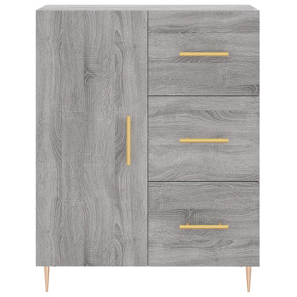 Skříň Highboard Šedá Sonoma 69,5 X 34 X 180 Cm Kompozitní Dřevo