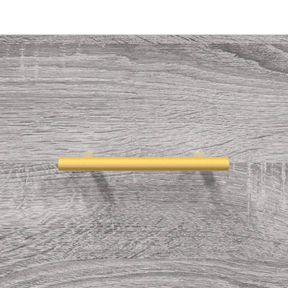Skříň Highboard Šedá Sonoma 69,5 X 34 X 180 Cm Kompozitní Dřevo
