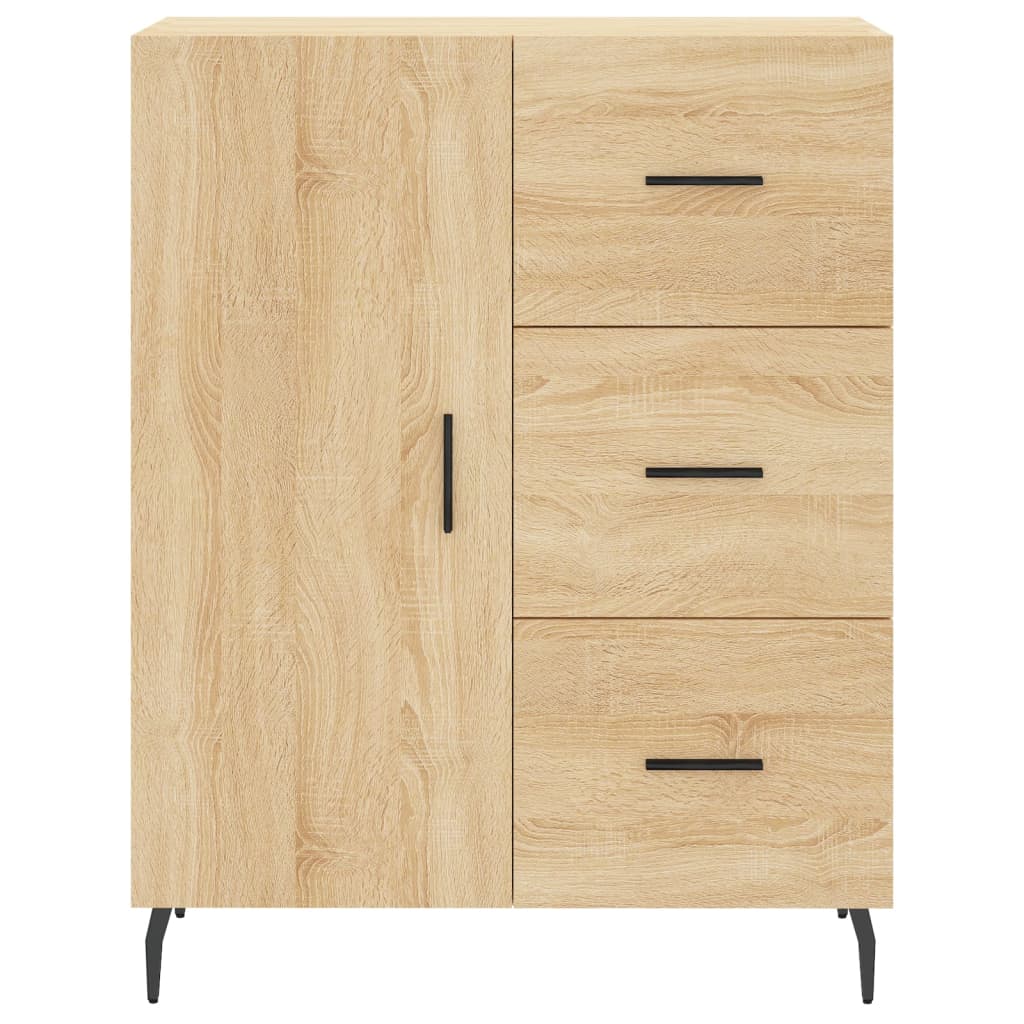 Skříň Highboard Dub Sonoma 69,5 X 34 X 180 Cm Kompozitní Dřevo