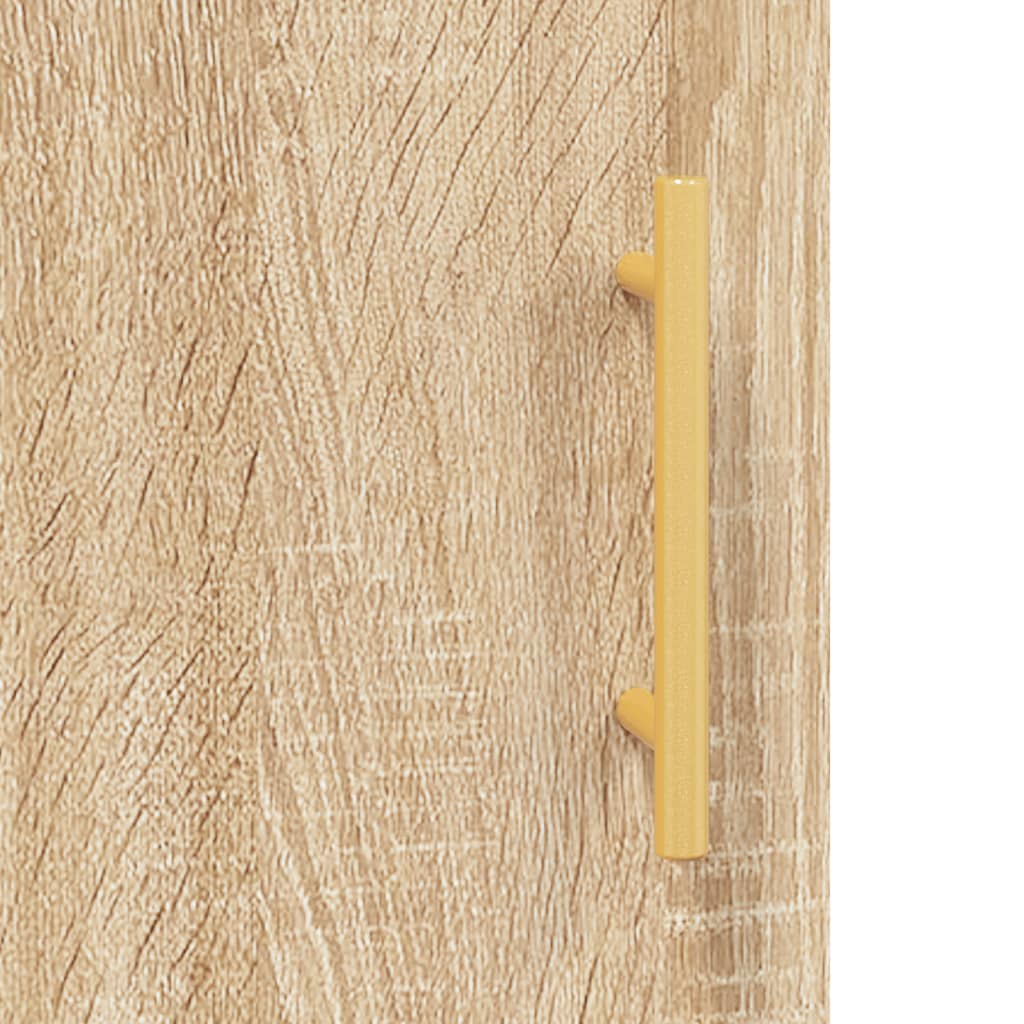 Skříň Highboard Dub Sonoma 69,5 X 34 X 180 Cm Kompozitní Dřevo