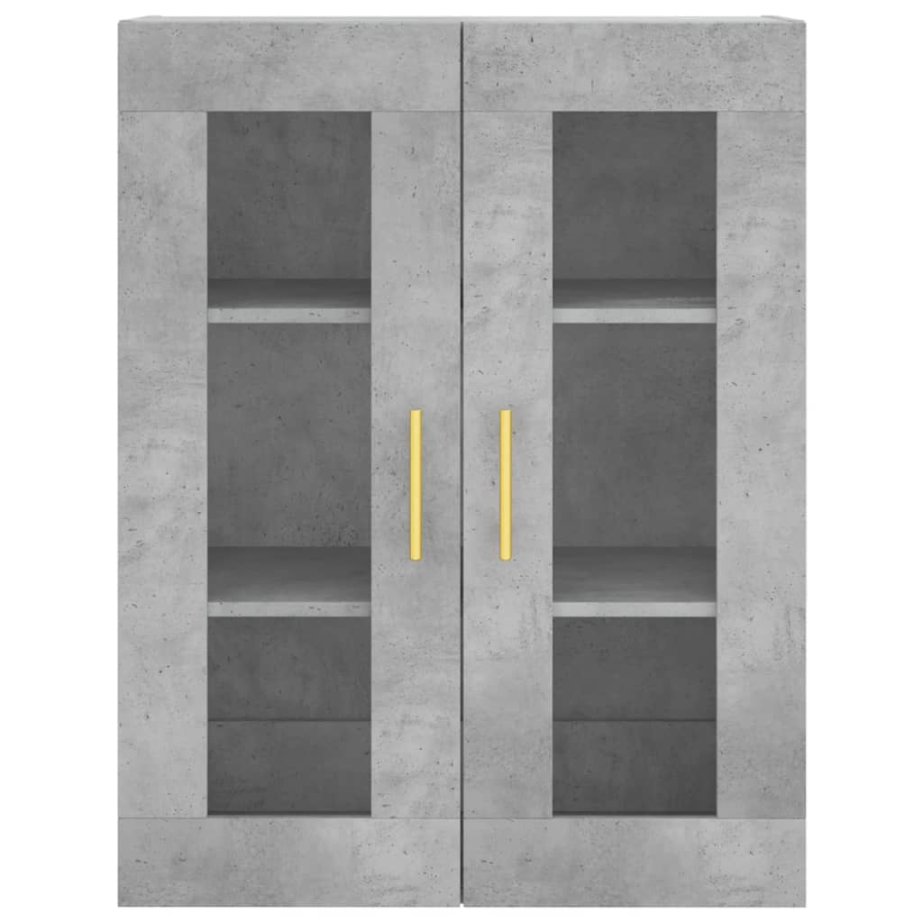 Skříň Highboard Betonově Šedá 69,5X34X180 Cm Kompozitní Dřevo
