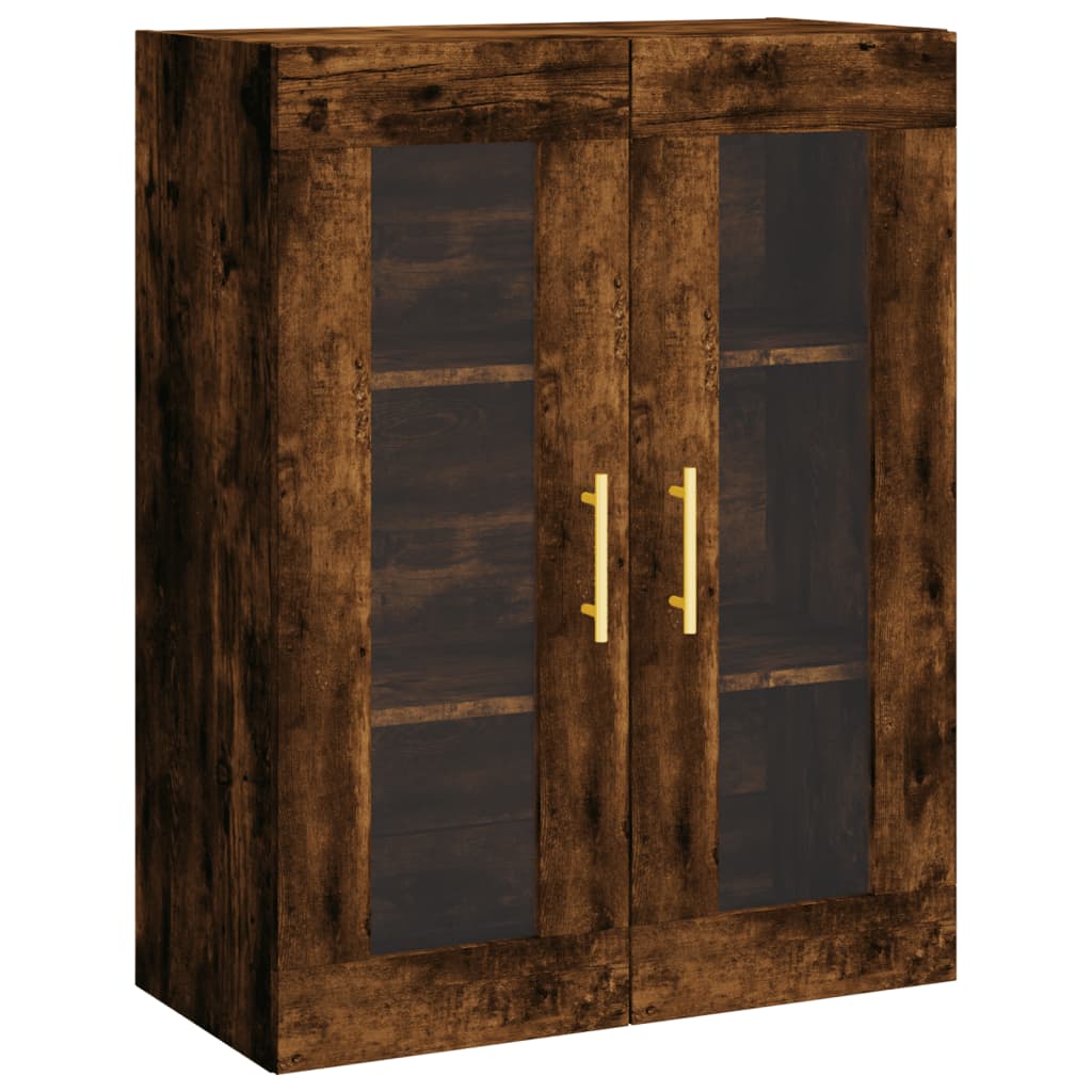 Skříň Highboard Kouřový Dub 69,5 X 34 X 180 Cm Kompozitní Dřevo
