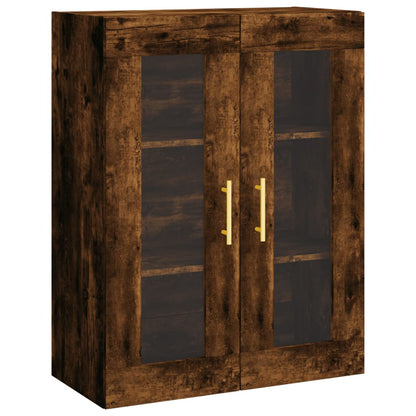 Skříň Highboard Kouřový Dub 69,5 X 34 X 180 Cm Kompozitní Dřevo