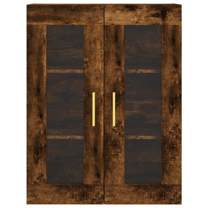 Skříň Highboard Kouřový Dub 69,5 X 34 X 180 Cm Kompozitní Dřevo