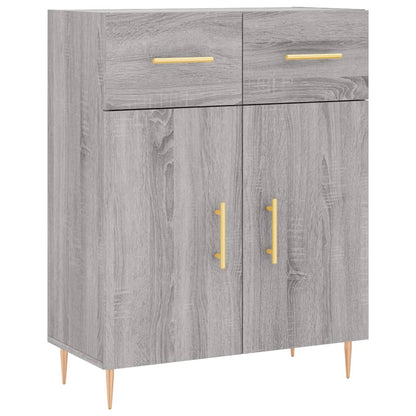 Skříň Highboard Šedá Sonoma 69,5 X 34 X 180 Cm Kompozitní Dřevo