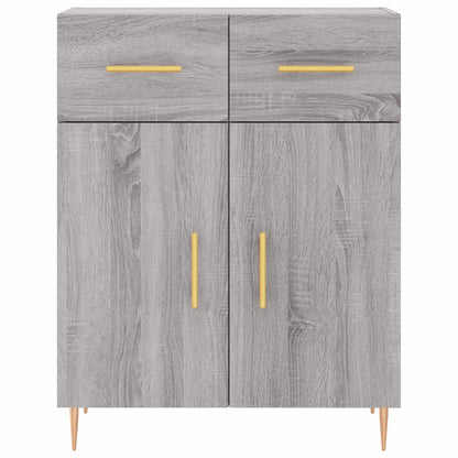 Skříň Highboard Šedá Sonoma 69,5 X 34 X 180 Cm Kompozitní Dřevo