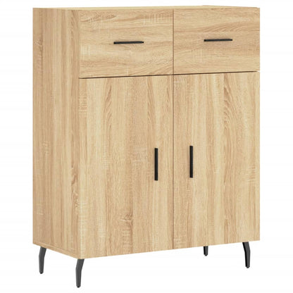 Skříň Highboard Dub Sonoma 69,5 X 34 X 180 Cm Kompozitní Dřevo