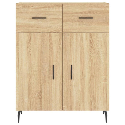 Skříň Highboard Dub Sonoma 69,5 X 34 X 180 Cm Kompozitní Dřevo