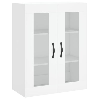 Skříň Highboard Bílá 69,5 X 34 X 180 Cm Kompozitní Dřevo